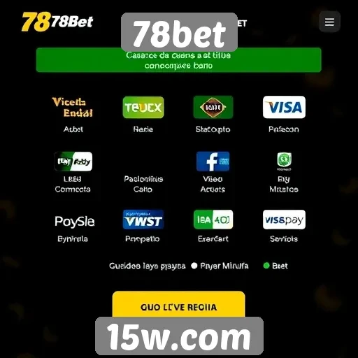 Comparação das opções de pagamento na 78bet